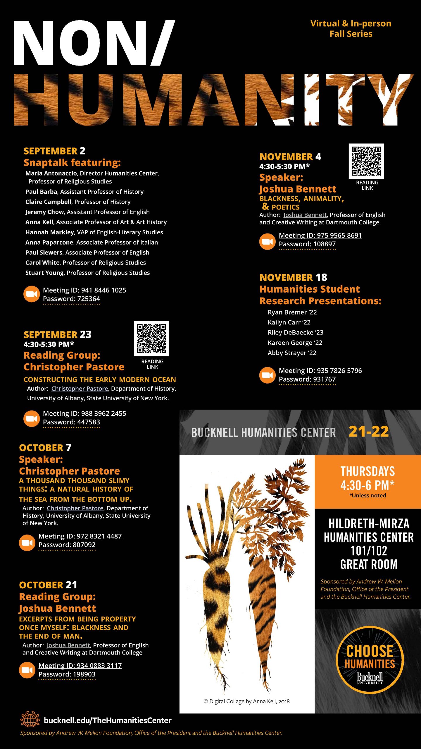 2021-2022: Non/Humanity: Revisioning the Centrality of the Human in the Humanities
